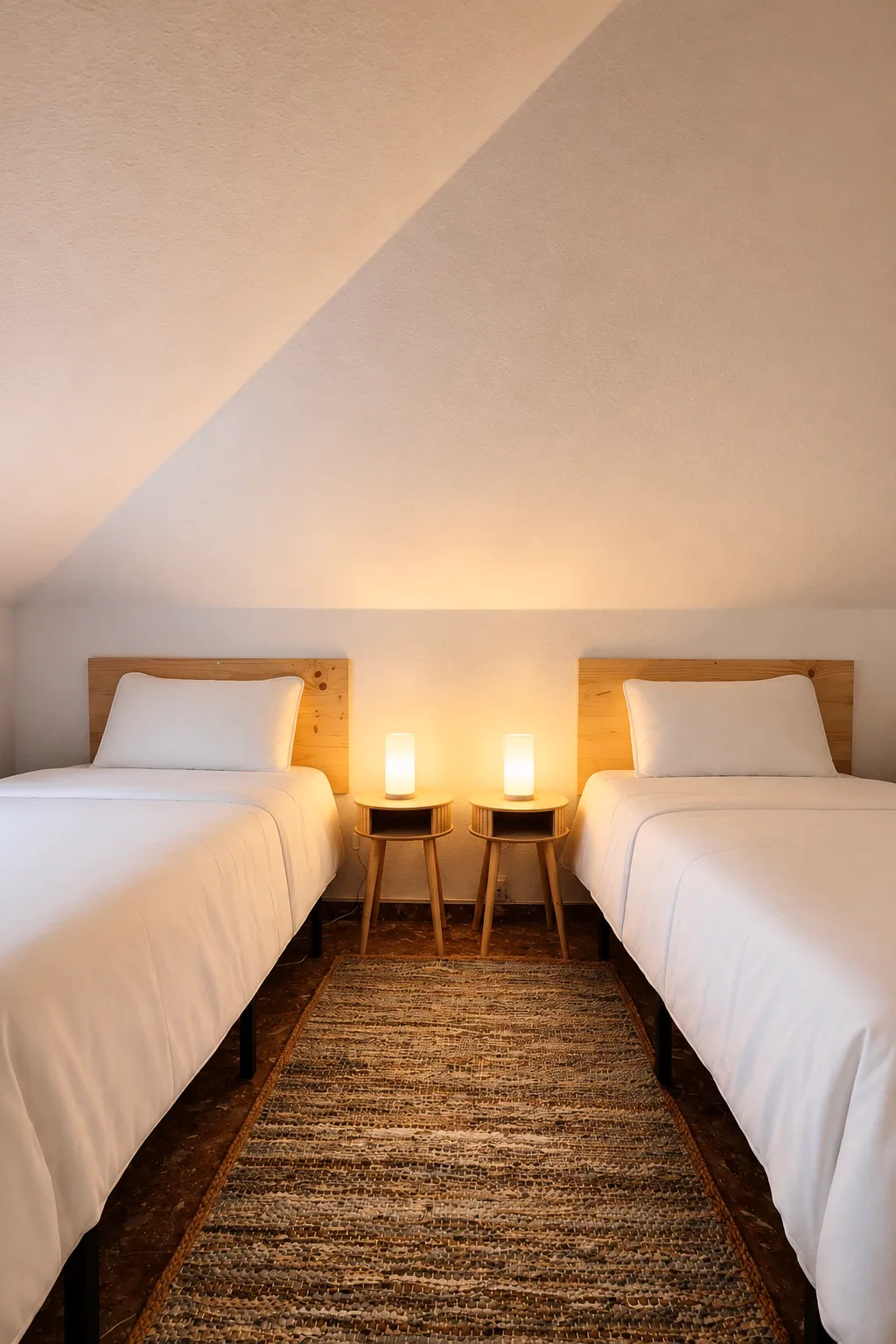 Dormitorio con dos camas individuales